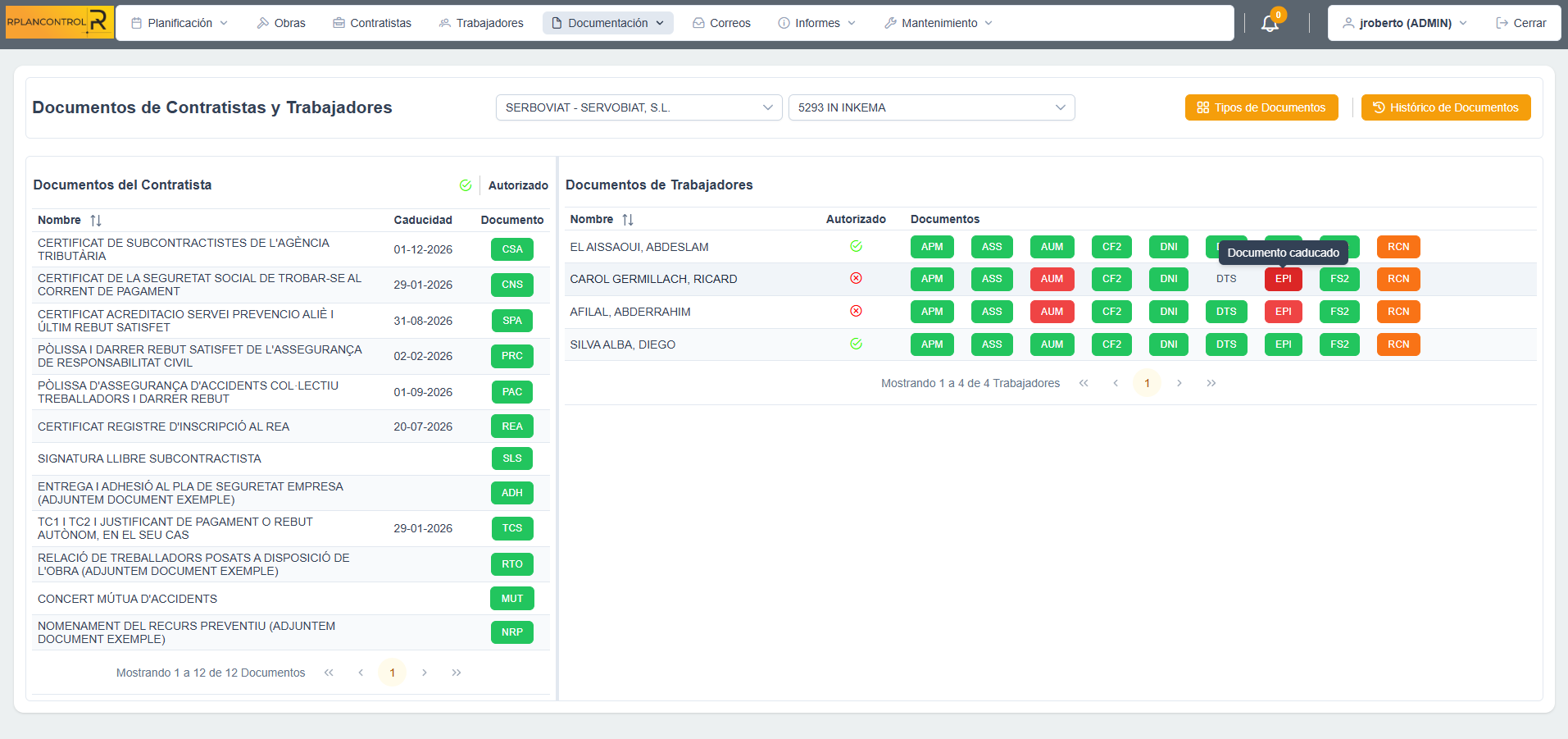 Versión móvil con funciones básicas para trabajo en campo